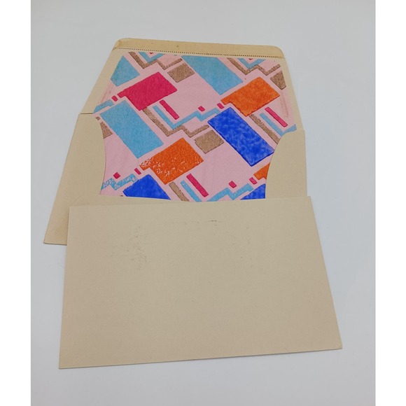 Antique Unused Christmas Greeting Card Victorian Couple Street Hand Colored - Picture 4 of 5